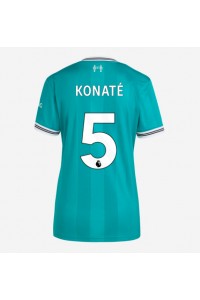 Liverpool Ibrahima Konate #5 Voetbaltruitje 3e tenue Dames 2025-26 Korte Mouw